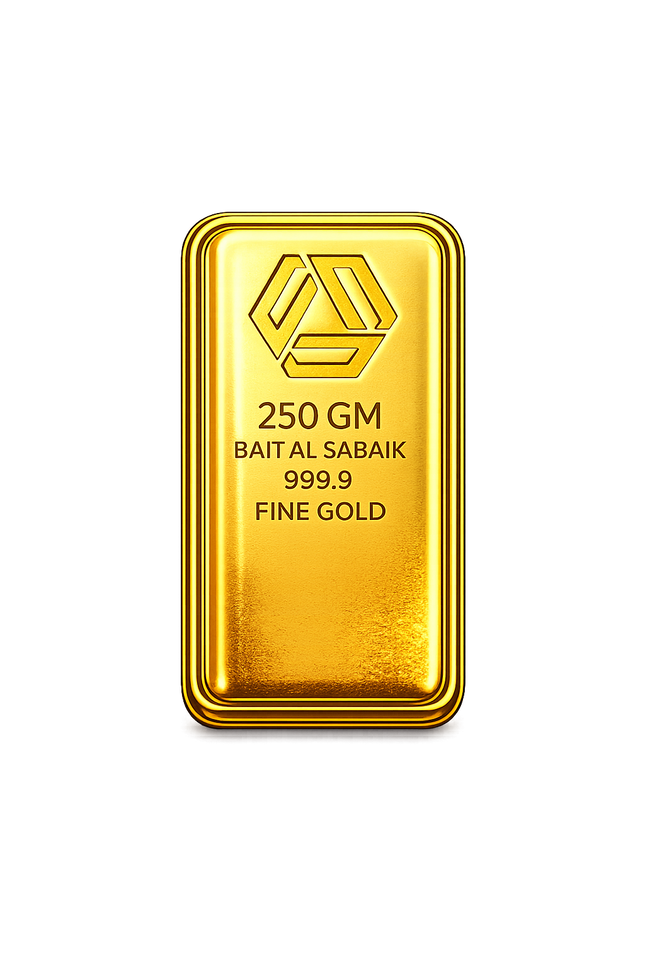 سبيكة ذهب 250 جرام 999.9